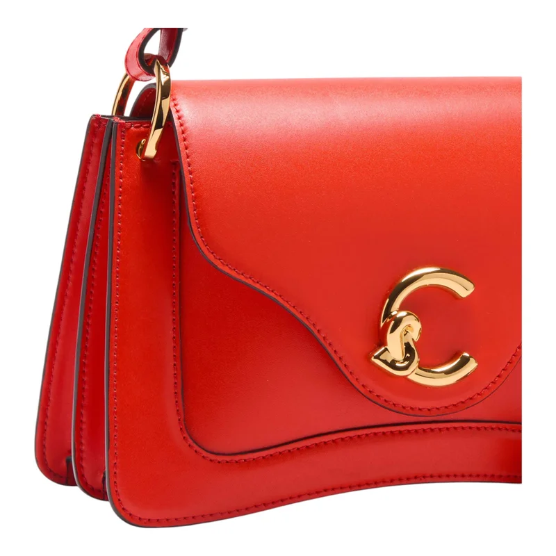 COCCINELLE Red C-Me Calf Top Handle Bag Small for Women | Best Price UAE